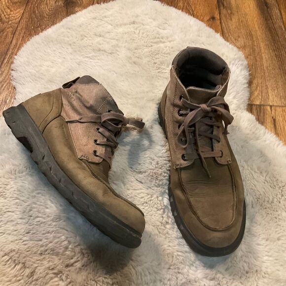 Sorel Portzman Moc Toe Boots Men's Size 11 Lace Front Waterproof Ankle Brown‎ - Picture 1 of 14